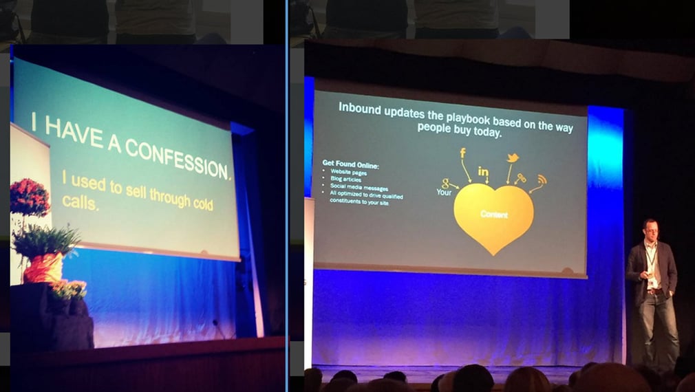 Steve Vaughan on stage at Inbound Day 2015 Steve Vaughan on stage at Inbound Day 2015