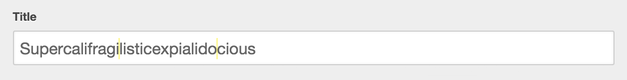 How to add the ­ tag in the title field How to add the ­ tag in the title field